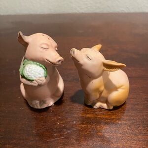 Vintage, 1987, Franklin Mint, 2x2, Noah’s Ark Themed Salt and Pepper Shakers